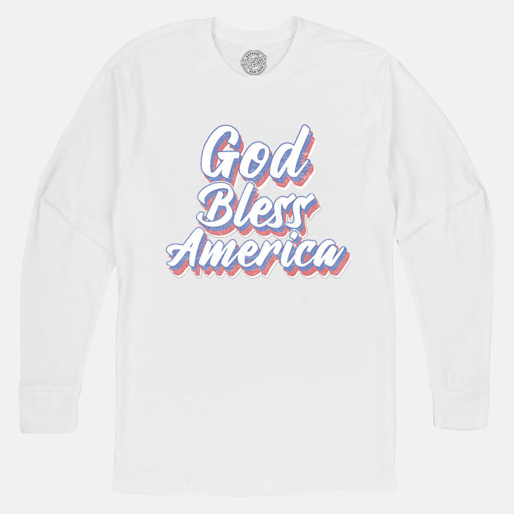 God Bless America Unisex Long Sleeve T Shirt