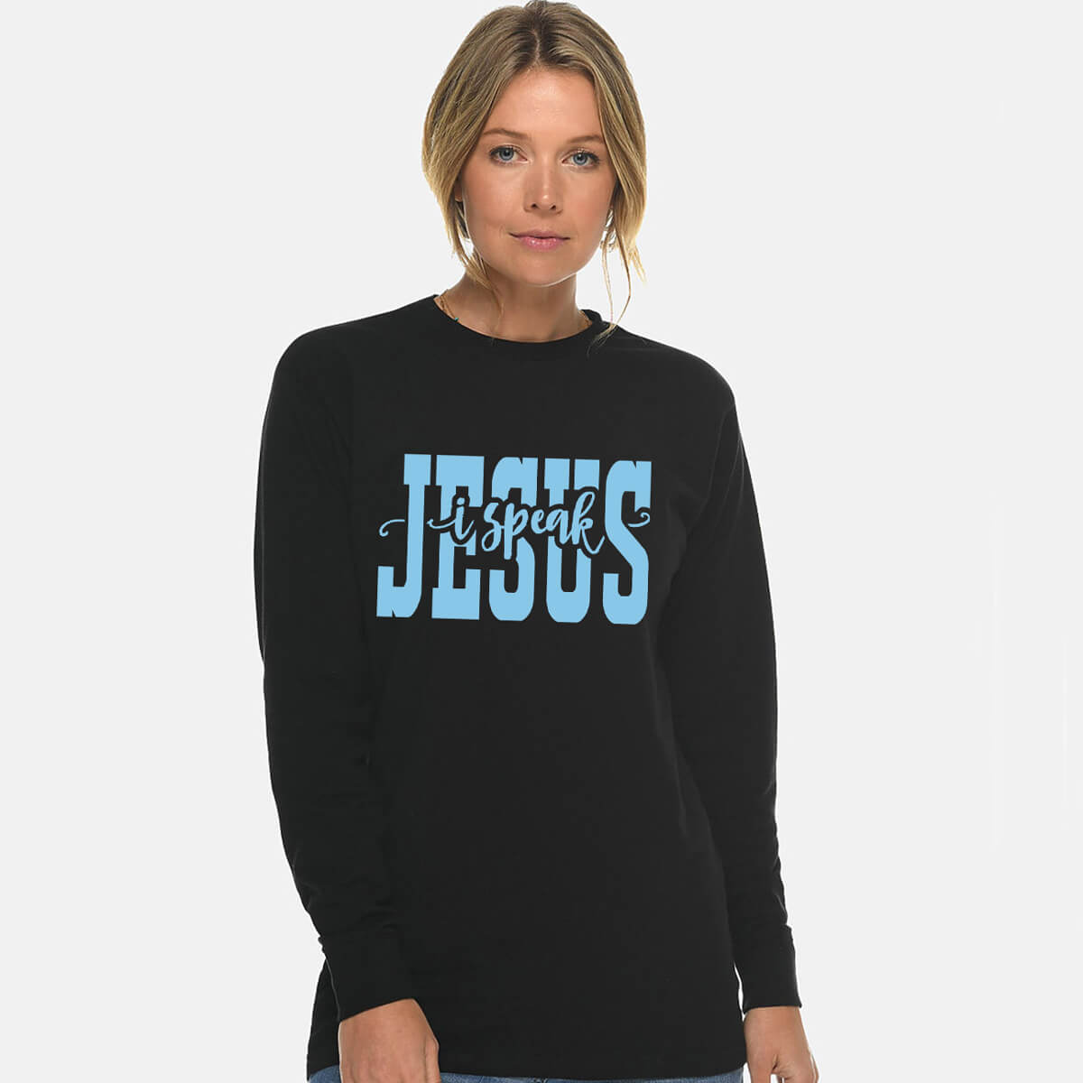 I Speak Jesus Unisex Long Sleeve T Shirt