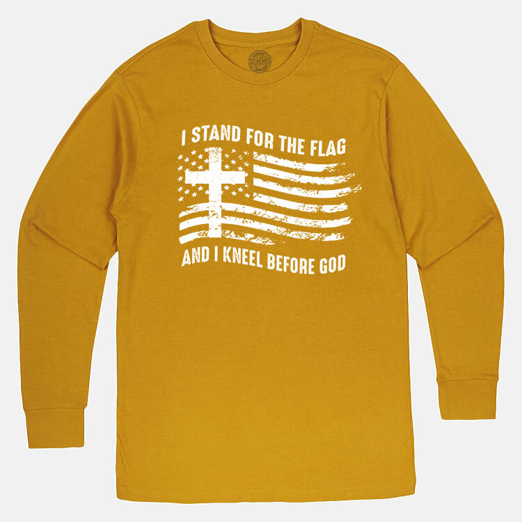 Kneel Before God Men's Long Sleeve T Shirt