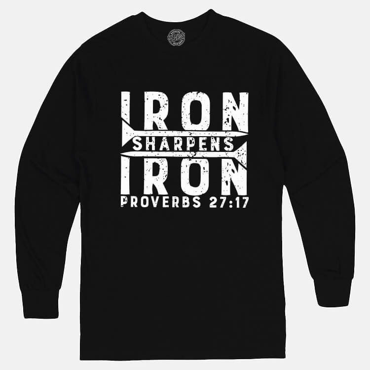 Iron Sharpens Iron Men's Long Sleeve T Shirt