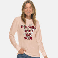 Thumbnail for It Is Well With My Soul Flower Unisex Long Sleeve T Shirt