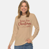 Thumbnail for Jesus For Christmas Unisex Long Sleeve T Shirt