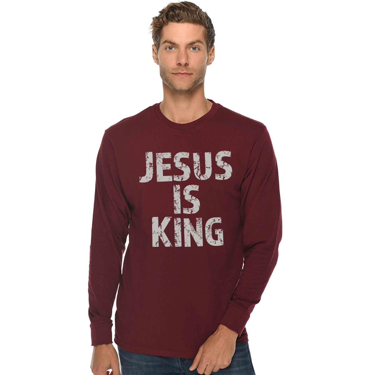 Jesus Is King Men's Long Sleeve T Shirt