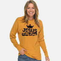 Thumbnail for Jesus Is My King Unisex Long Sleeve T Shirt