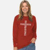 Thumbnail for John 3:16 Cross Unisex Long Sleeve T Shirt