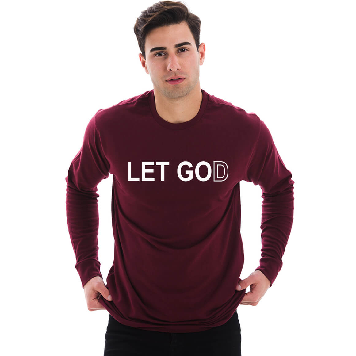 Let Go Let God Men's Long Sleeve T Shirt