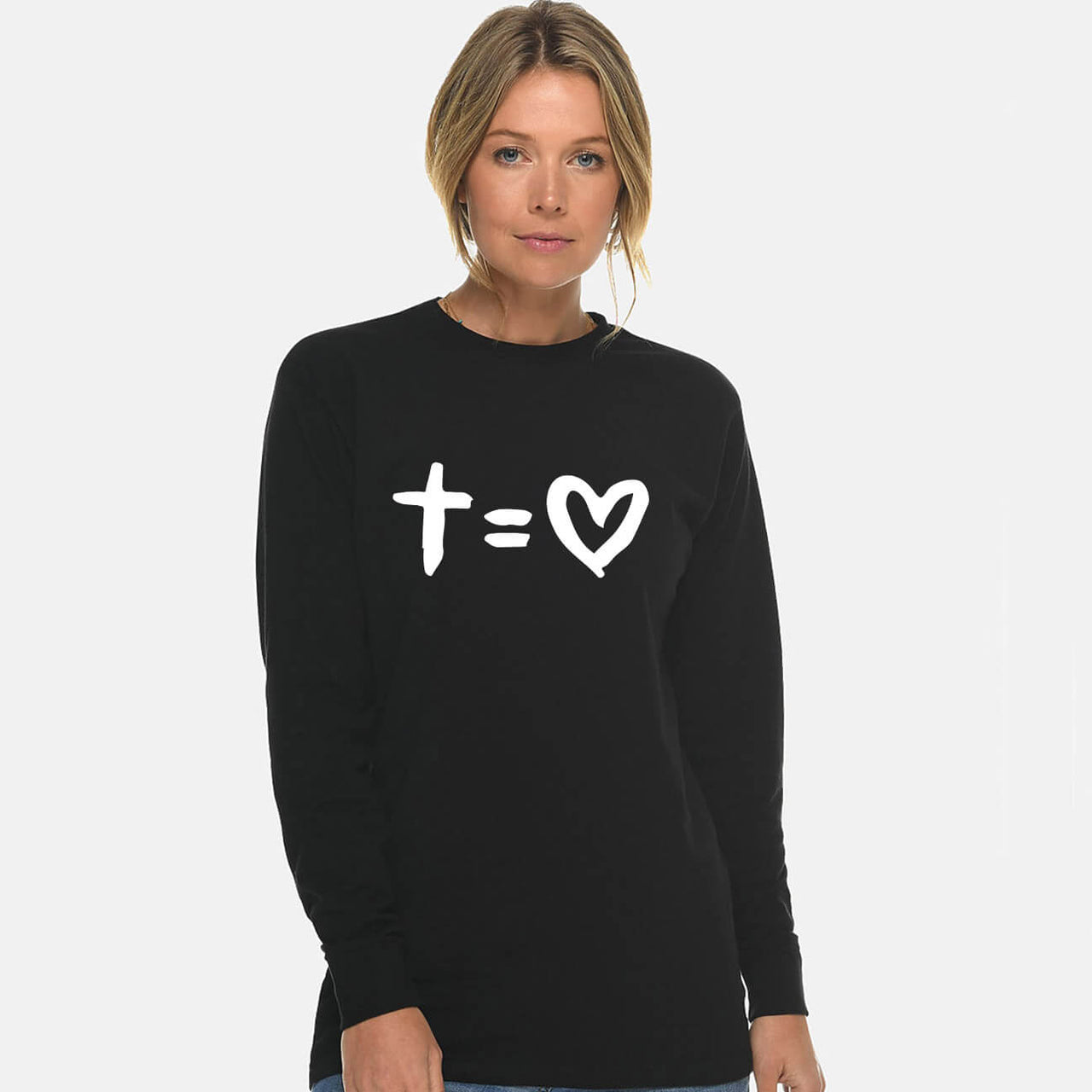 Love The Cross Unisex Long Sleeve T Shirt