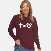 Thumbnail for Love The Cross Unisex Long Sleeve T Shirt
