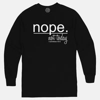 Thumbnail for Nope Not Today Men's Long Sleeve T Shirt