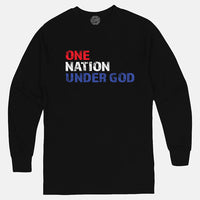 Thumbnail for One Nation Under God Men's Long Sleeve T Shirt