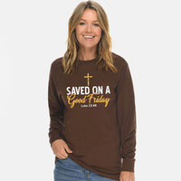 Thumbnail for Saved On A Good Friday Unisex Long Sleeve T Shirt