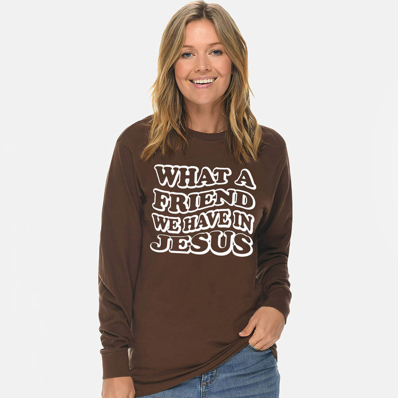 What A Friend We Have In Jesus Unisex Long Sleeve T Shirt
