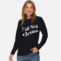 Thumbnail for Y'all Need Jesus Unisex Long Sleeve T Shirt