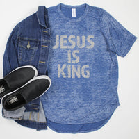 Thumbnail for Jesus Is King Acid Wash T-Shirt FINAL SALE ITEM