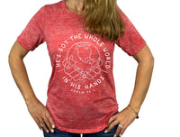 Thumbnail for He's Got The Whole World In His Hands Acid Wash T-Shirt FINAL SALE ITEM