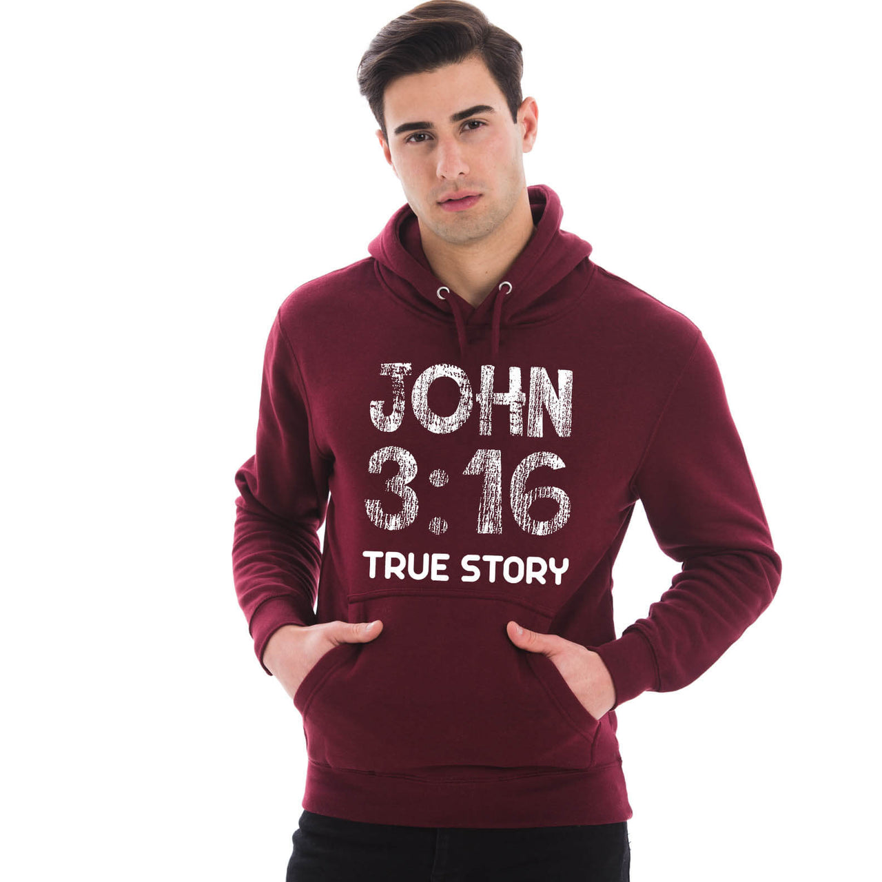 John 3:16 True Story Men's Sweatshirt Hoodie