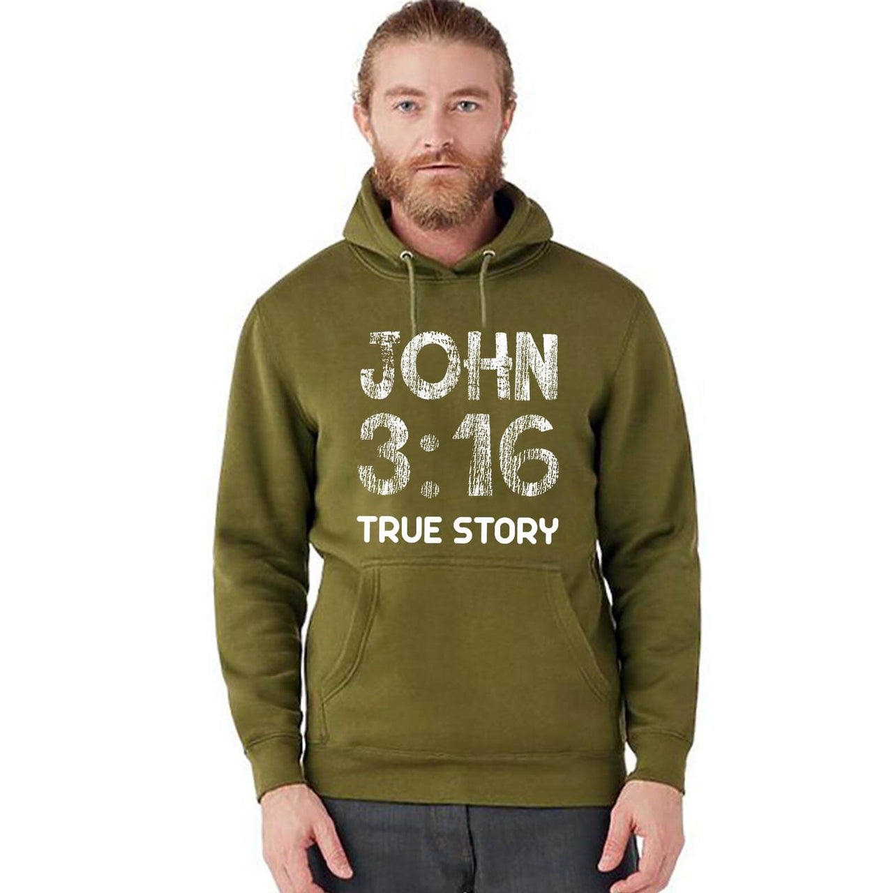 John 3:16 True Story Men's Sweatshirt Hoodie