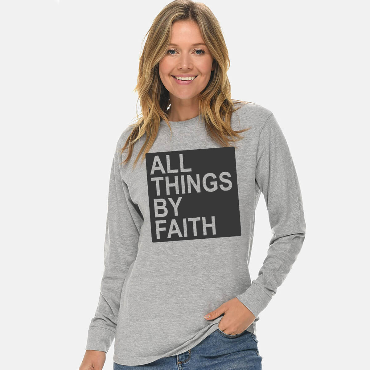 All Things By Faith Unisex Long Sleeve T Shirt