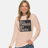 Thumbnail for All Things By Faith Unisex Long Sleeve T Shirt