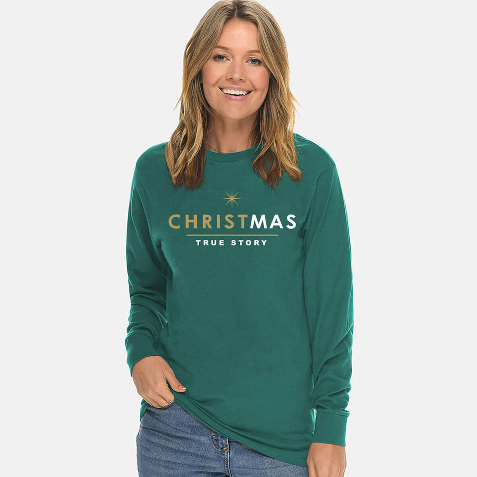 long sleeve christmas t shirts women's