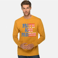 Thumbnail for Faith And Freedom In America Men's Long Sleeve T Shirt