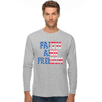 Thumbnail for Faith And Freedom In America Men's Long Sleeve T Shirt