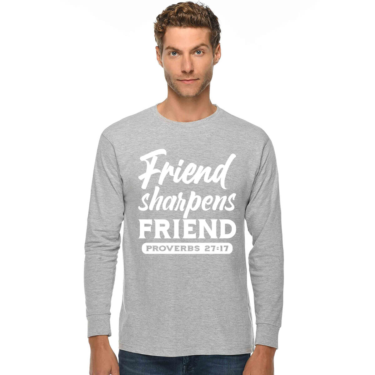 Friend Sharpens Friend Men's Long Sleeve T Shirt
