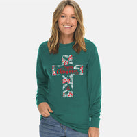 Thumbnail for Merry Christmas Cross Unisex Long Sleeve T Shirt