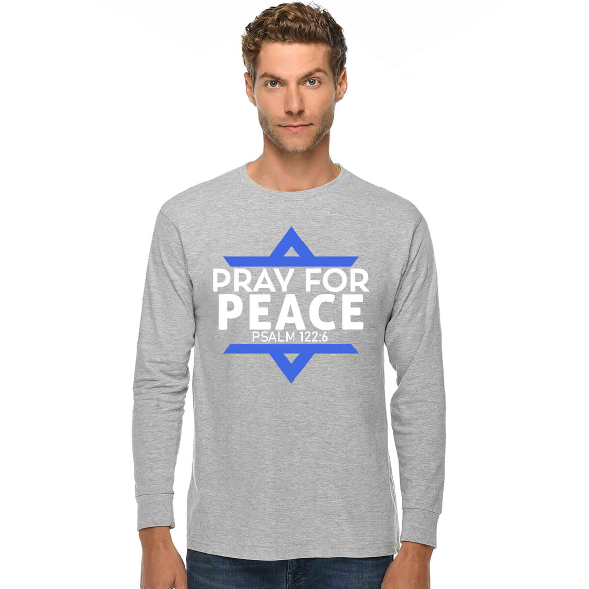 Pray For Peace Men's Long Sleeve T Shirt