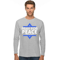 Thumbnail for Pray For Peace Men's Long Sleeve T Shirt