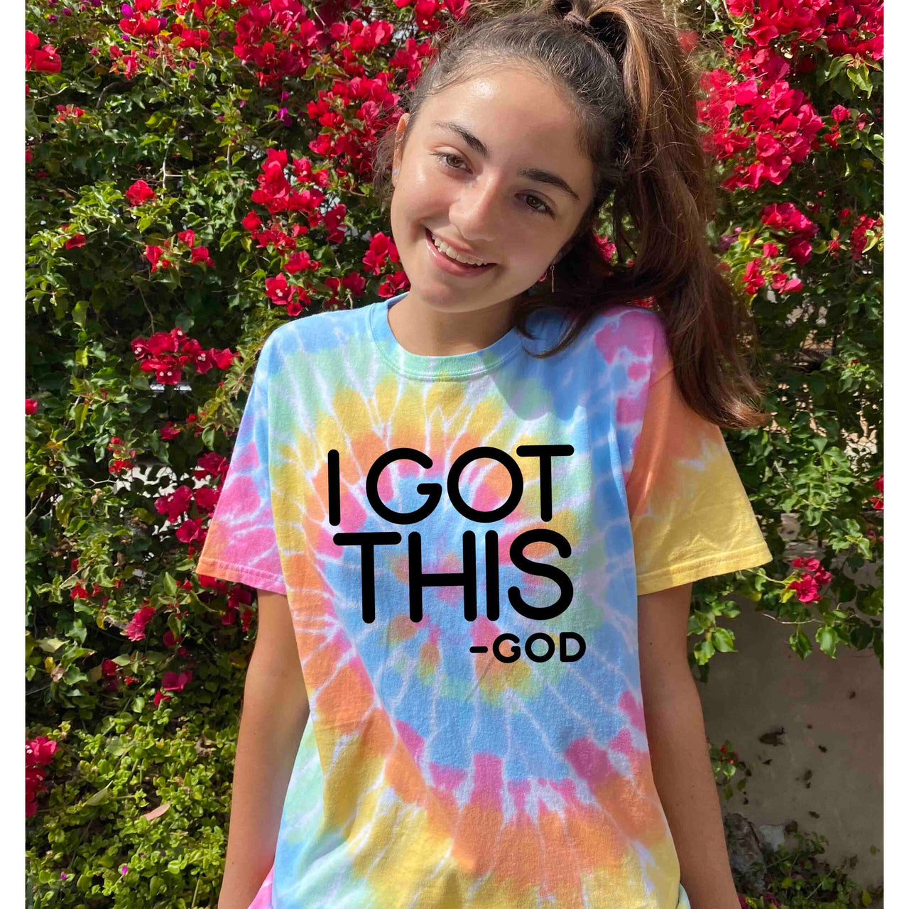 I Got This God Youth Tie Dyed Rainbow T Shirt