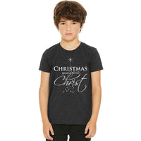 Thumbnail for Christmas Begins With Christ Youth T Shirt