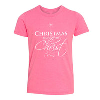 Thumbnail for Christmas Begins With Christ Youth T Shirt