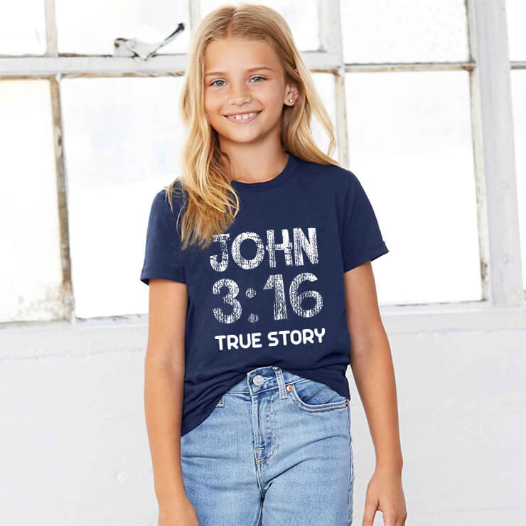 John 3:16 True Story Youth T Shirt