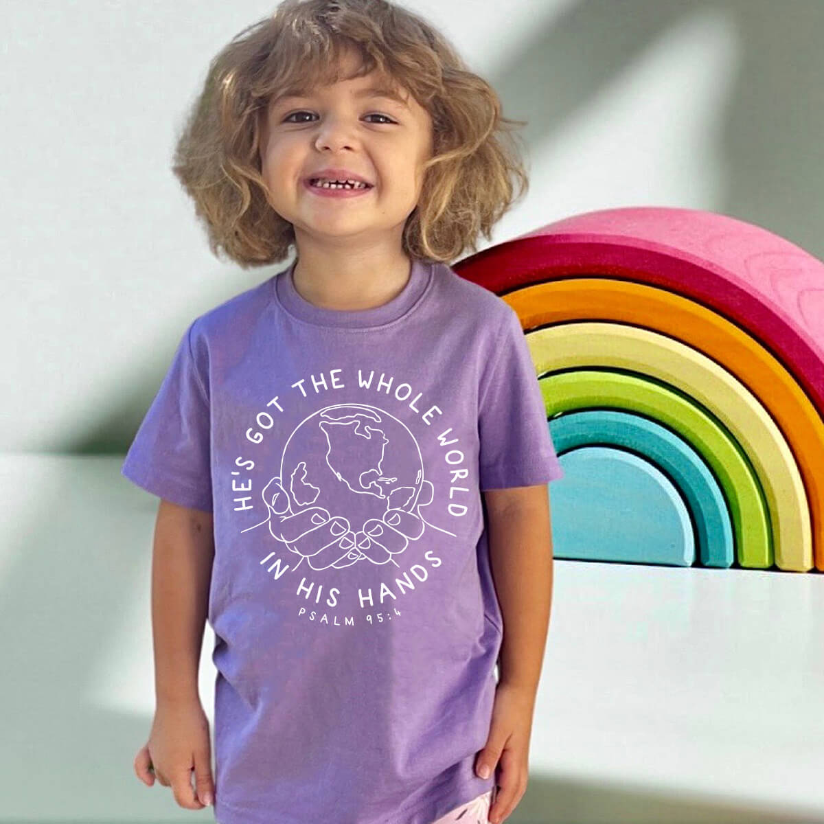 He's Got The Whole World In His Hands Toddler T Shirt