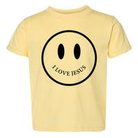 Thumbnail for I Love Jesus Happy Face Toddler T Shirt