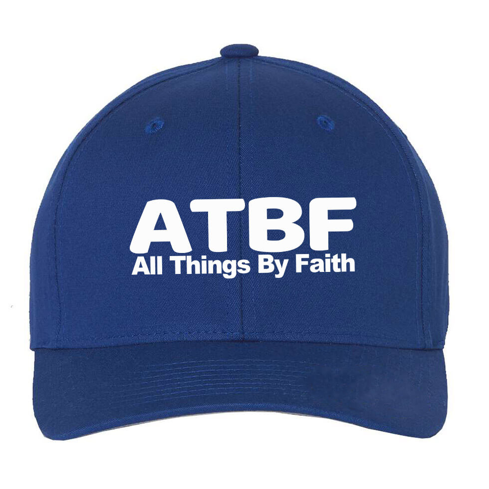 All Things By Faith Embroidered Fitted Cap