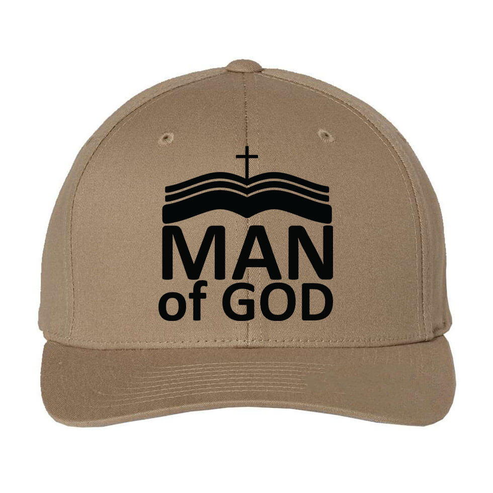 Man Of God Embroidered Fitted Cap