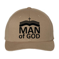 Thumbnail for Man Of God Embroidered Fitted Cap