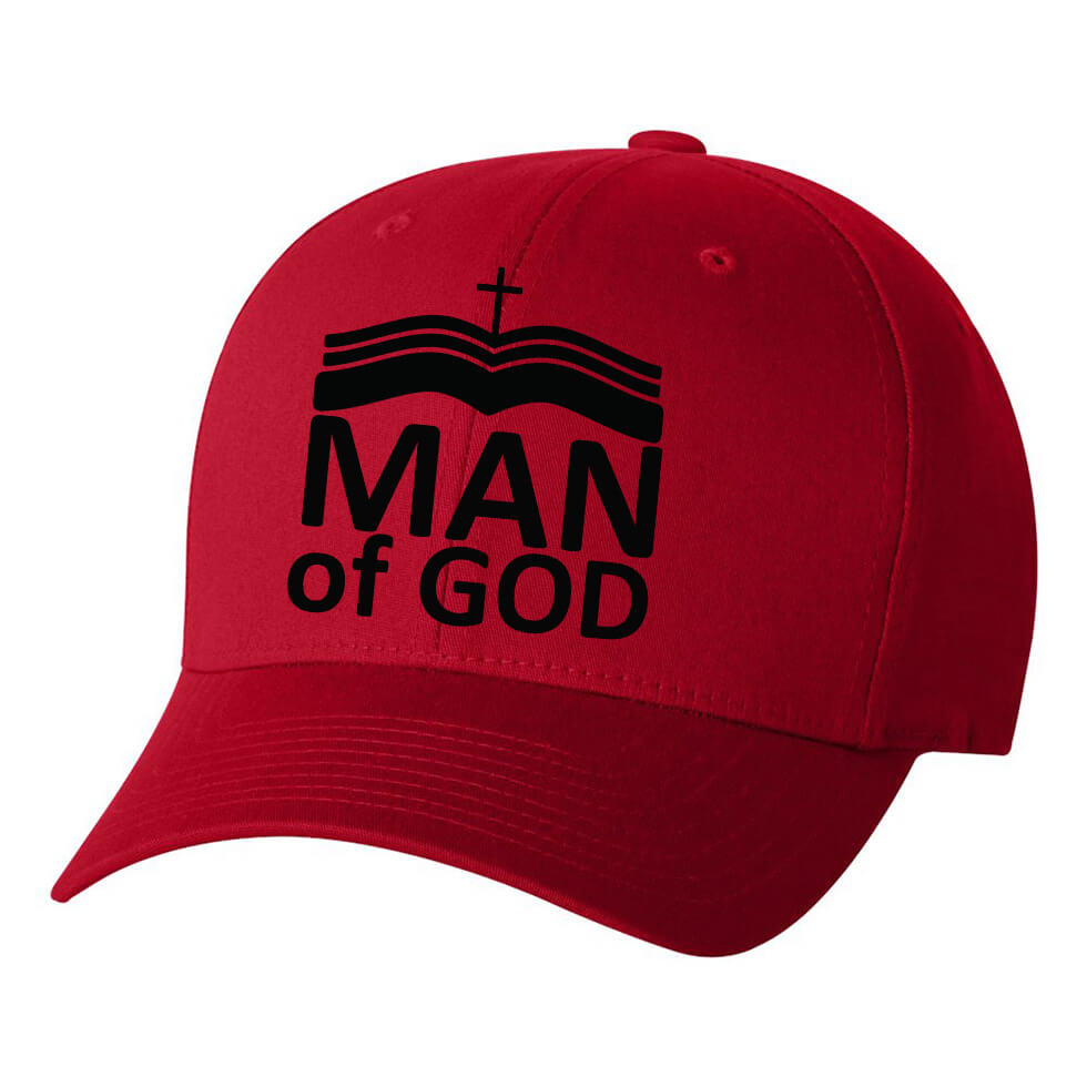 Man Of God Embroidered Fitted Cap