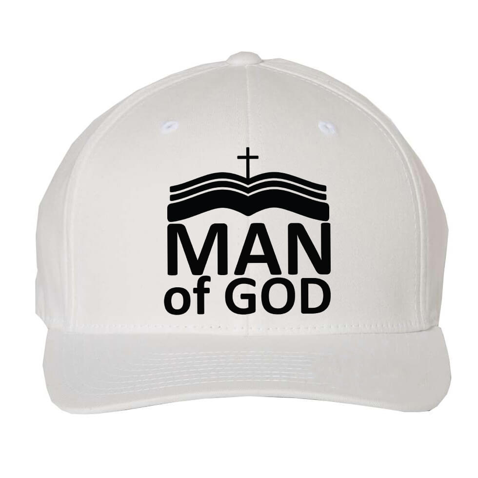 Man Of God Embroidered Fitted Cap