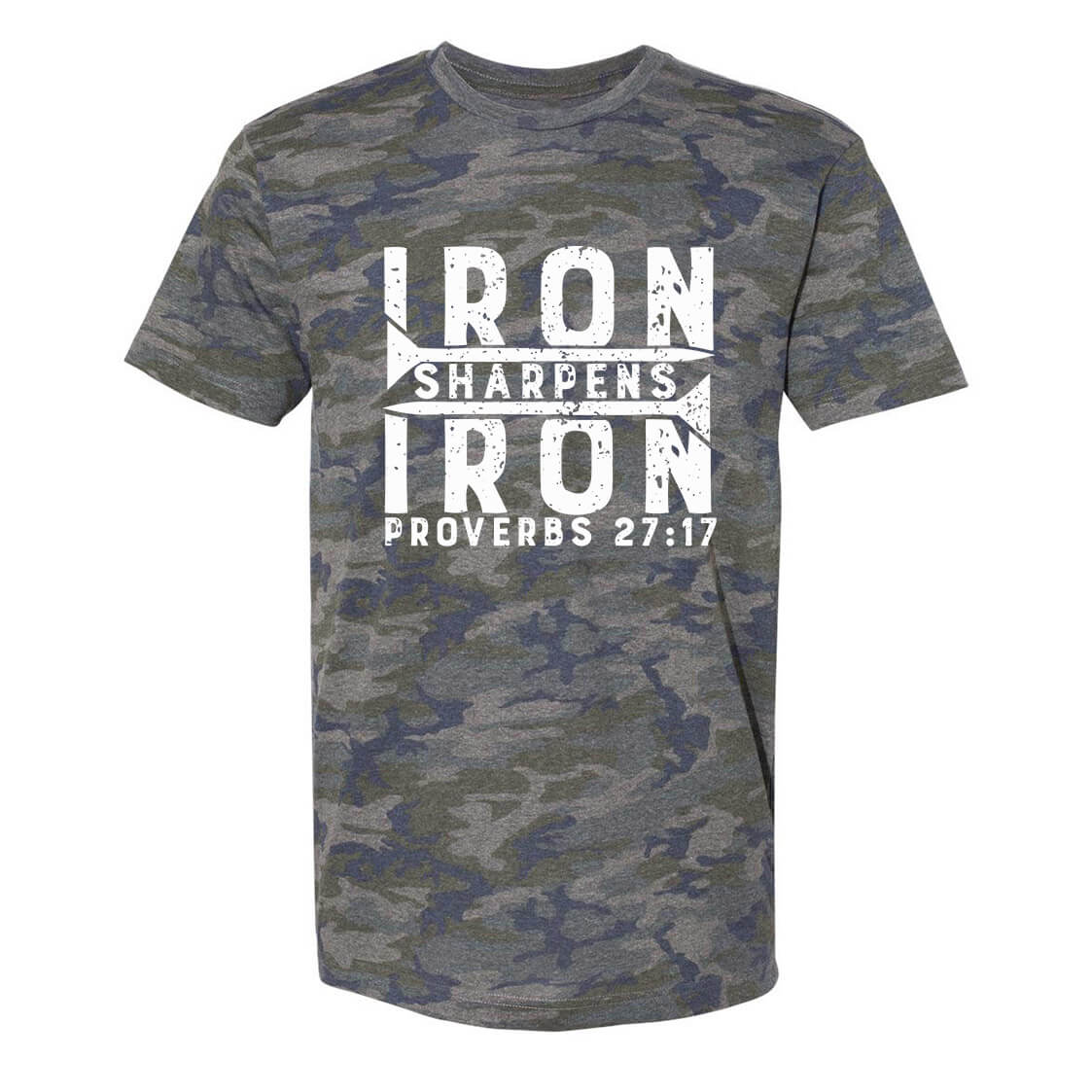 Iron Sharpens Iron Men's Camo T-Shirt