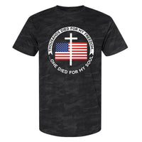 Thumbnail for Thousands Died For My Freedom One Died For My Soul Men's Camo T-Shirt