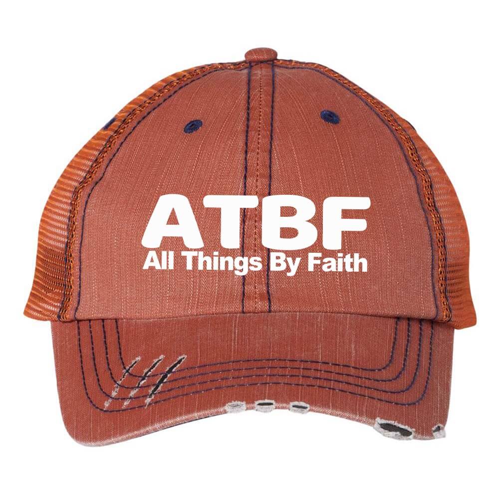 All Things By Faith Embroidered Trucker Cap