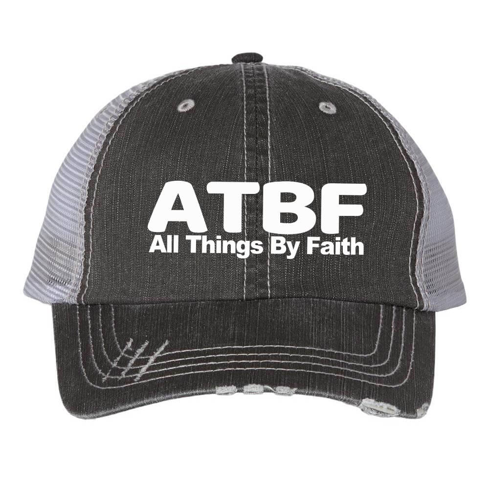 All Things By Faith Embroidered Trucker Cap