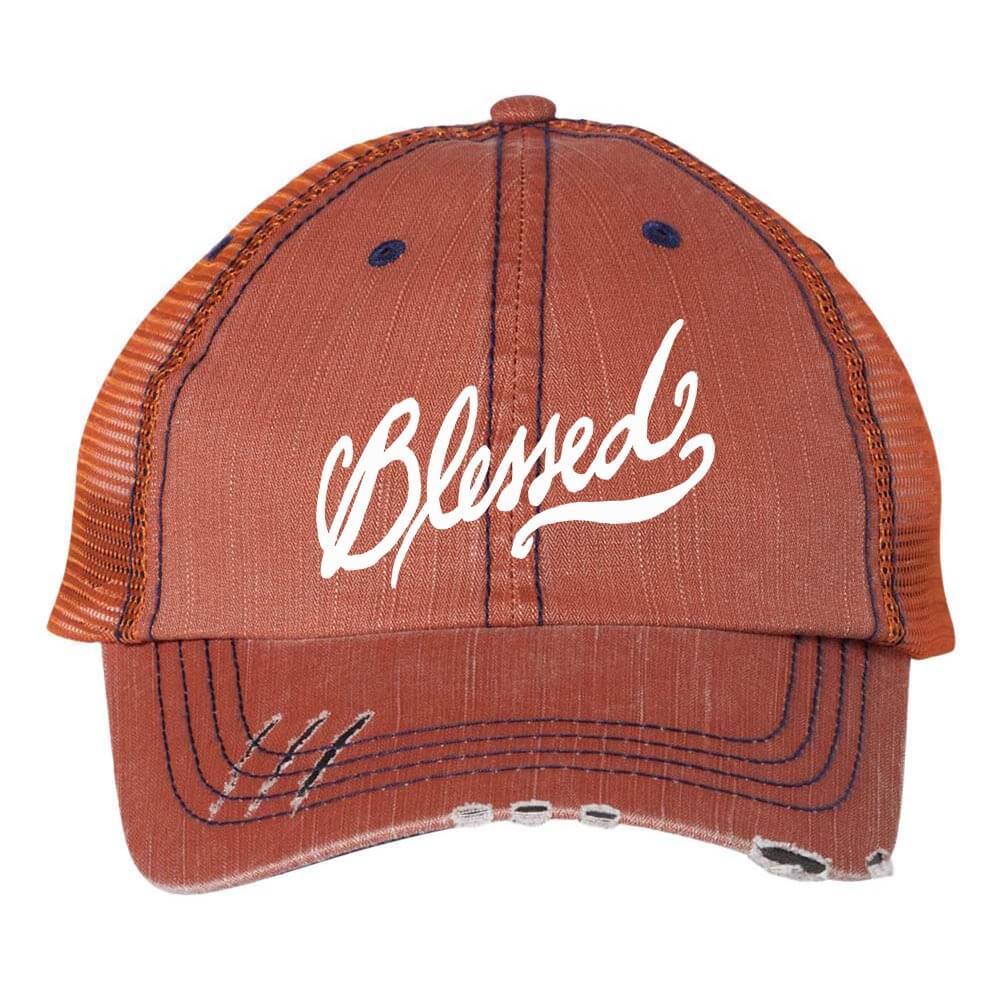 Blessed Embroidered Trucker Cap