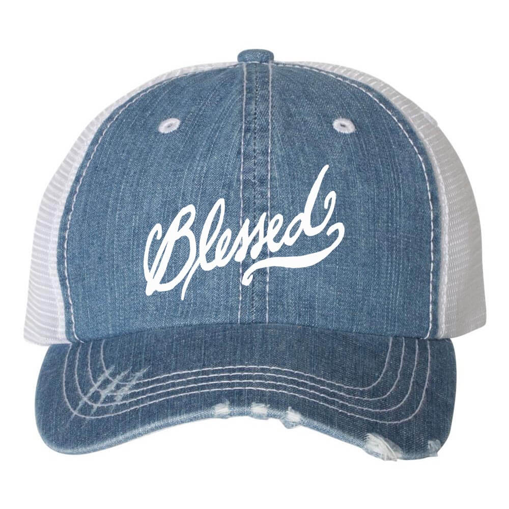 Blessed Embroidered Trucker Cap