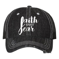 Thumbnail for Faith Over Fear Embroidered Trucker Cap