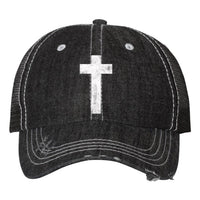 Thumbnail for Cross Embroidered Trucker Cap