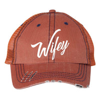 Thumbnail for Wifey Embroidered Trucker Cap